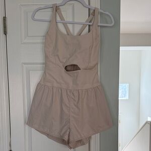 Free People Righteous Onesie Beige Romper